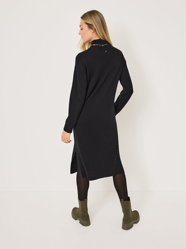 robe en tricot noir taw1023-80009 acheter tamaris tricote en ligne